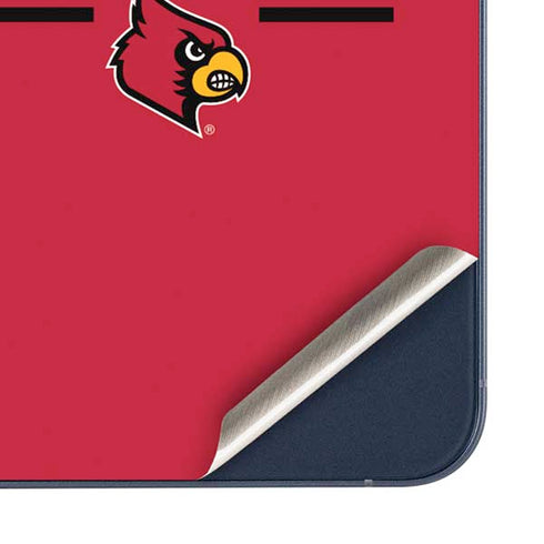 University of Louisville Cardinals Striped Galaxy A35 5G Skin